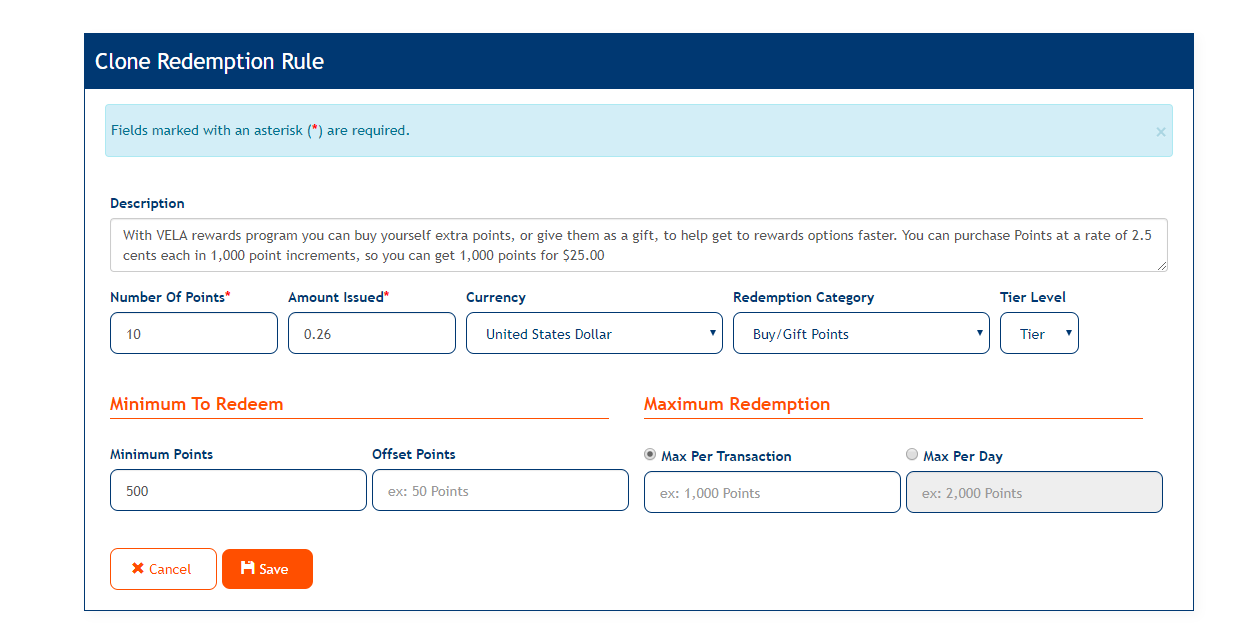 Clone Redemption Rule
