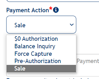 Payment Action